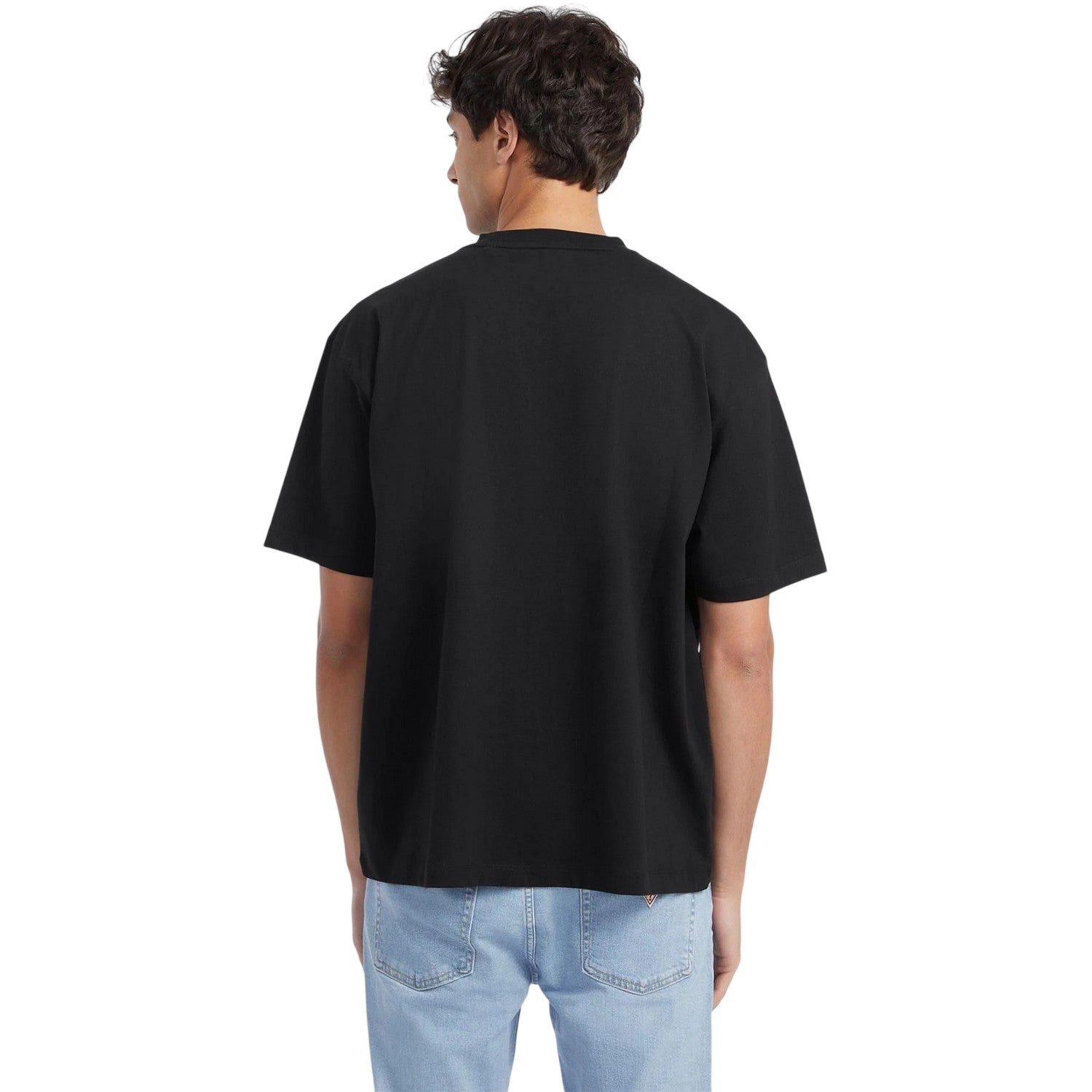 Black - Back - Guess Mens Jeans Iconic T-Shirt
