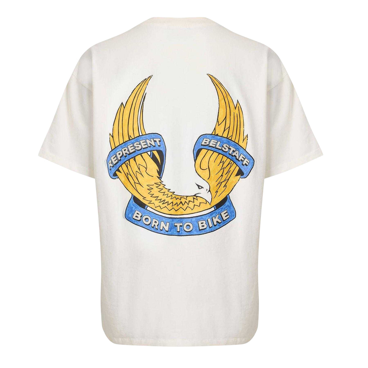 White - Back - Represent Mens Oversized T-Shirt