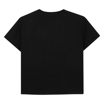Black - Back - Kenzo Childrens-Kids Lightweight Regular T-Shirt