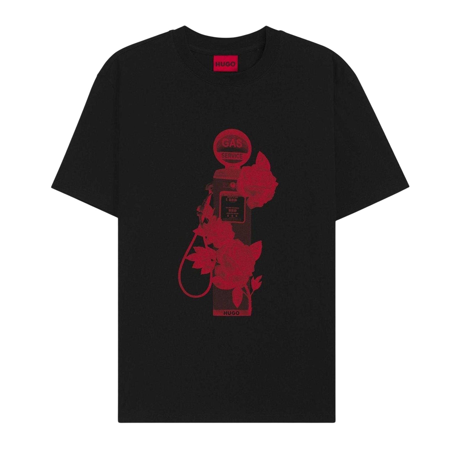 Black - Front - Hugo Mens Dikerd T-Shirt