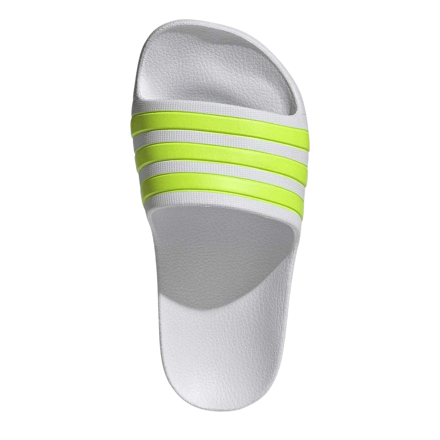 White - Lifestyle - Adidas Childrens-Kids Adilette Aqua 3 Stripes Flat Sliders