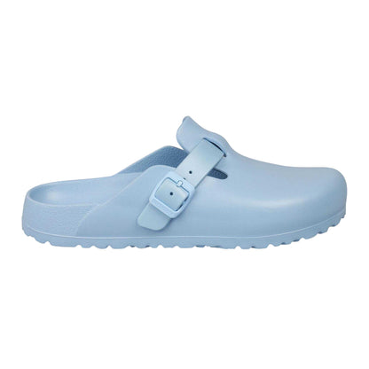 Dusty Blue - Front - Birkenstock Womens-Ladies Boston Waterproof Clogs