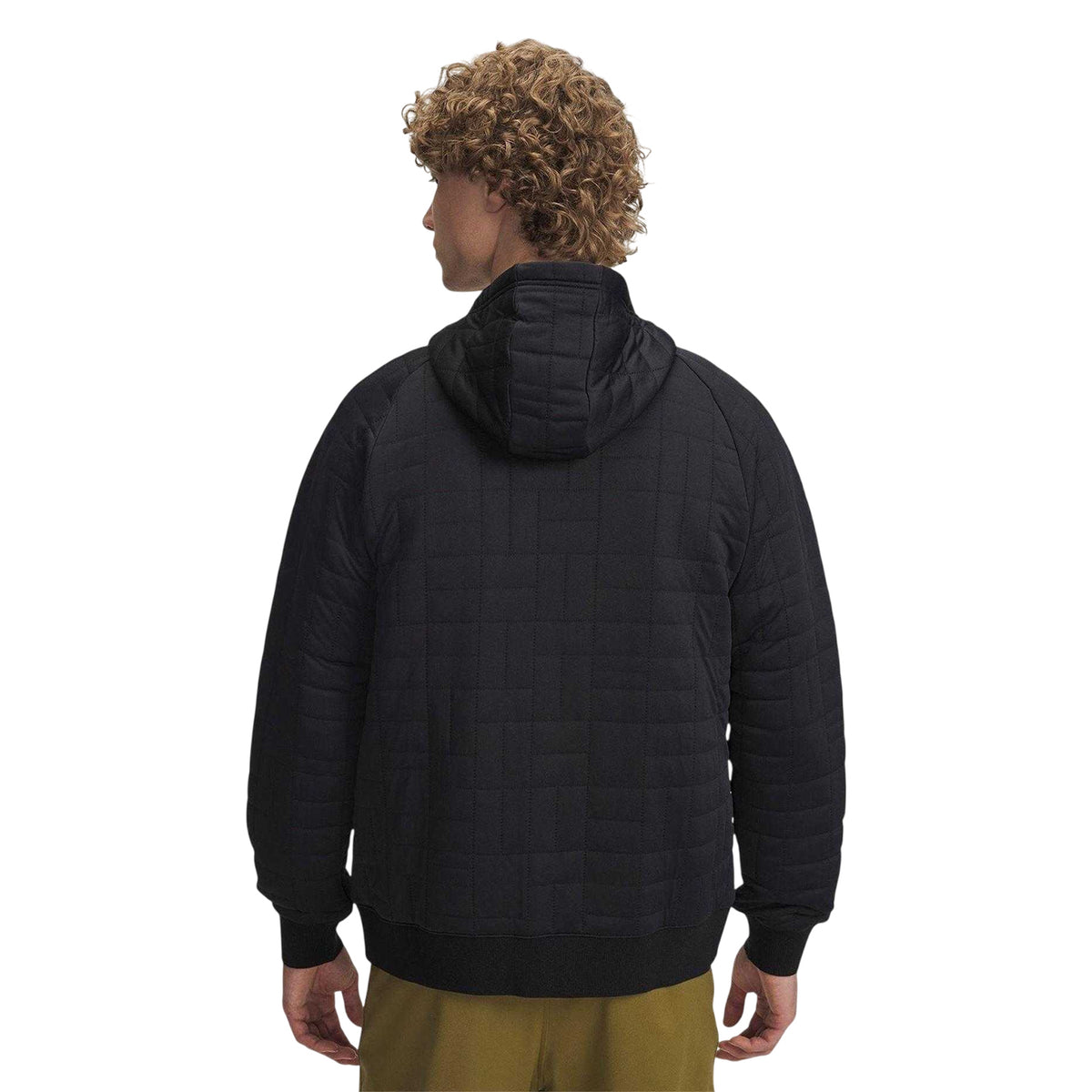 Black - Back - Under Armour Mens Unstoppable Quilted Full Zip Hooded Jacket