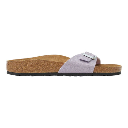 Violet - Front - Birkenstock Childrens-Kids Madrid Glitter Single Strap Flat Sandals