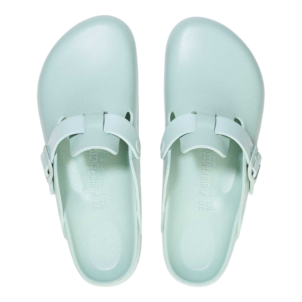 Green - Side - Birkenstock Womens-Ladies Boston Clogs