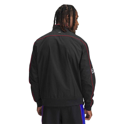 Black - Back - Under Armour Mens Project Rock Track Jacket