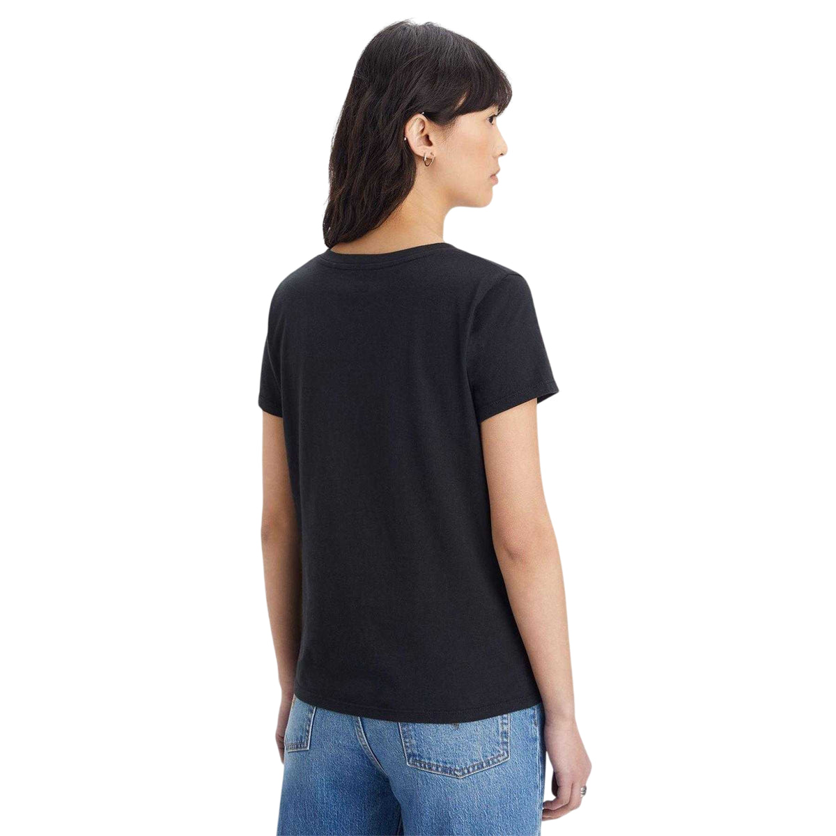 Black - Lifestyle - Levis Womens-Ladies Perfect V Neck T-Shirt
