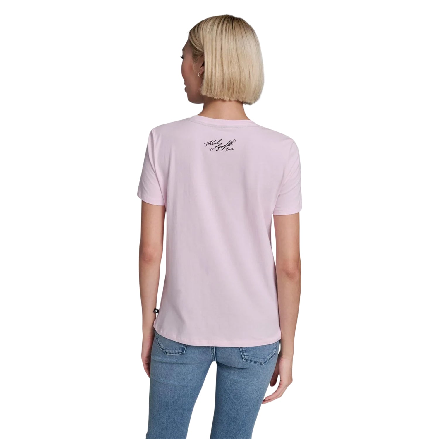 Ballet Pink - Back - Karl Lagerfeld Womens-Ladies Choupette T-Shirt