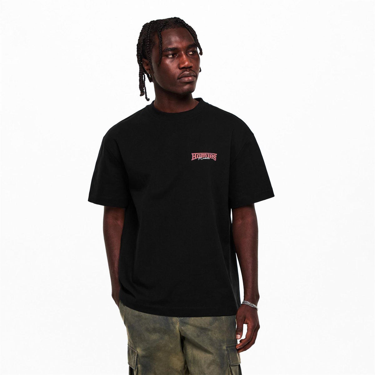 Black - Side - Boulevard Unisex Adult Sunset Graphic T-Shirt
