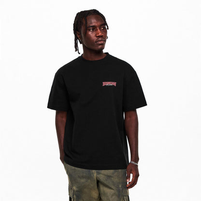 Black - Side - Boulevard Unisex Adult Sunset Graphic T-Shirt