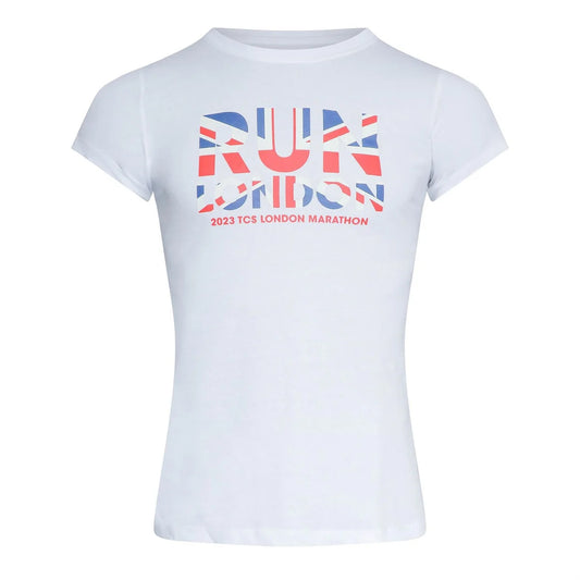 White - Front - New Balance Womens-Ladies London Edition Running T-Shirt