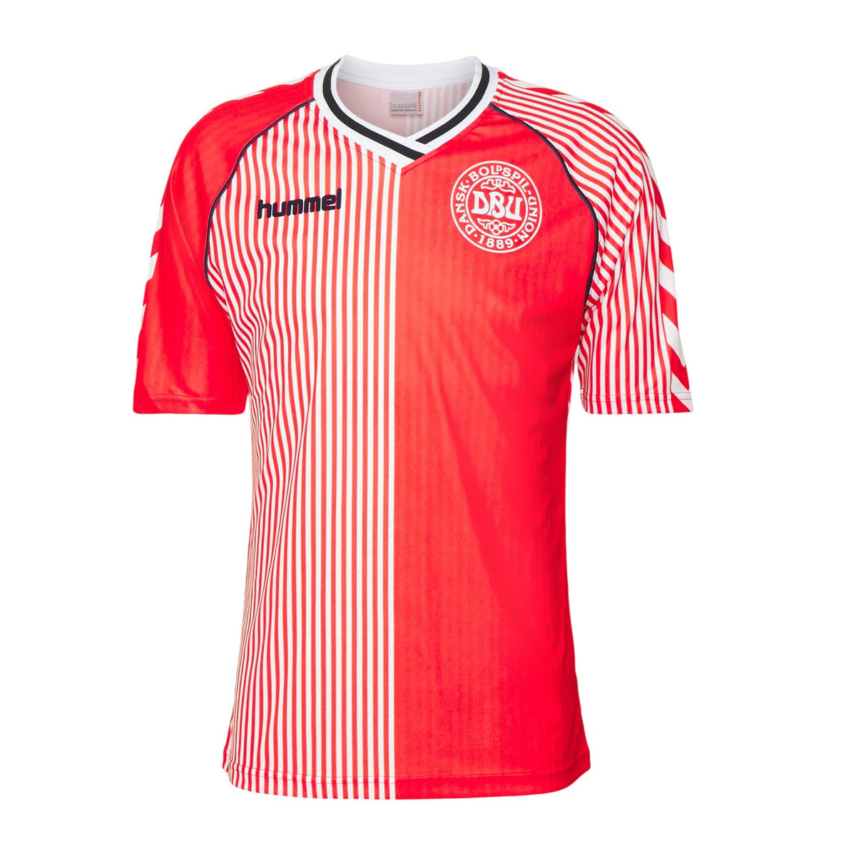 Red-White - Front - Hummel Mens Denmark Football Shirt