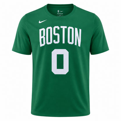 Clover Green - Front - Nike Mens Jayson Tatum Boston Celtics T-Shirt