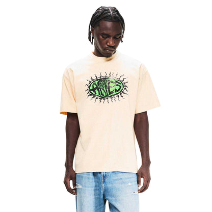 Beige - Side - Aries Mens T-Shirt