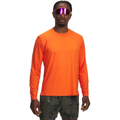 Orange - Front - Under Armour Mens Project Rock Iso-Chill Technical Top