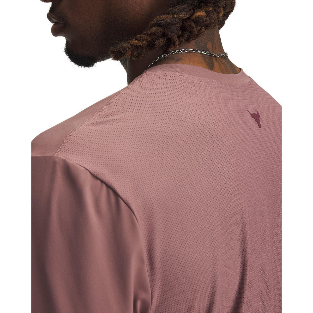Brown - Side - Under Armour Mens Project Rock T-Shirt