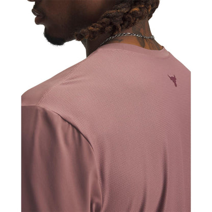 Brown - Side - Under Armour Mens Project Rock T-Shirt