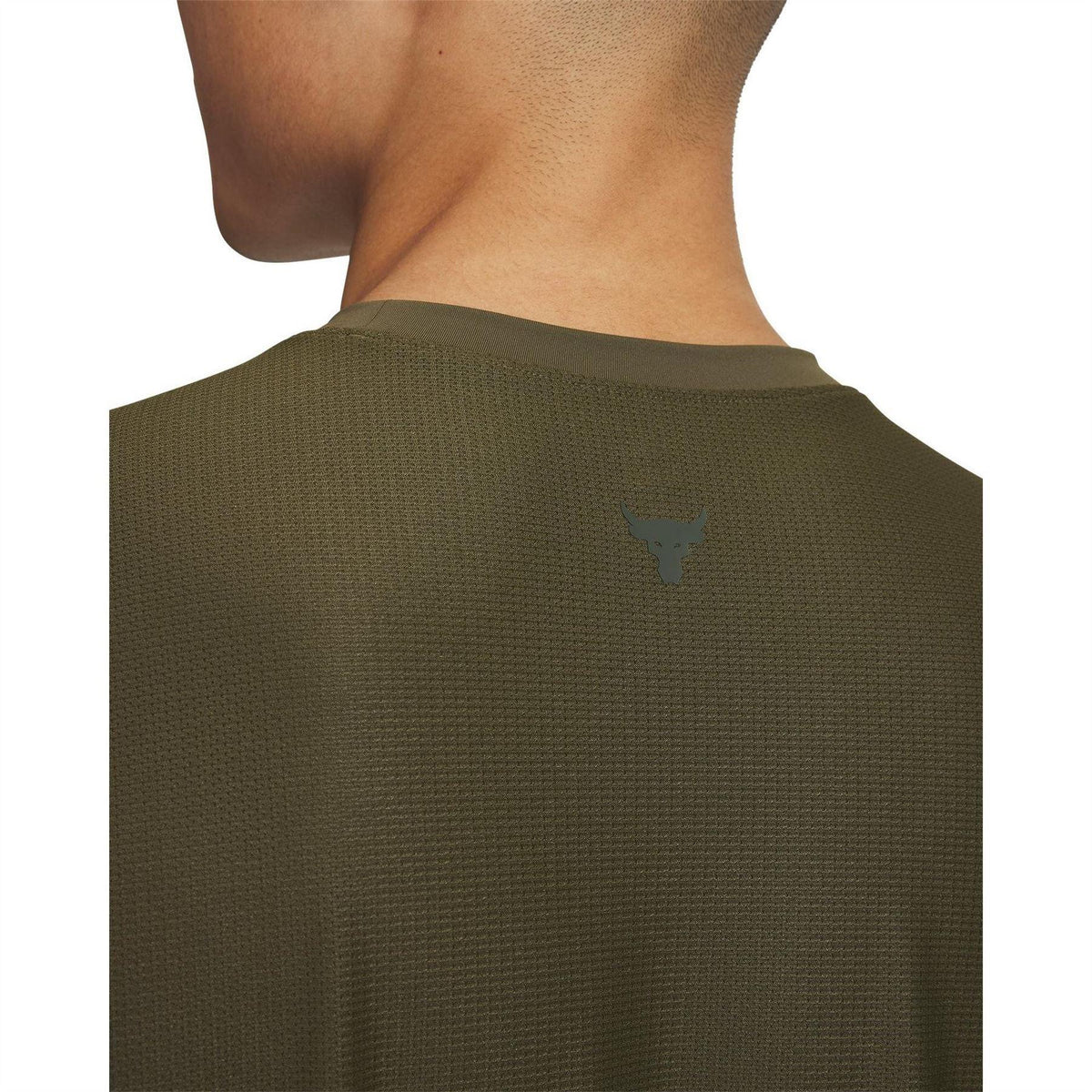 Green - Side - Under Armour Mens Project Rock T-Shirt