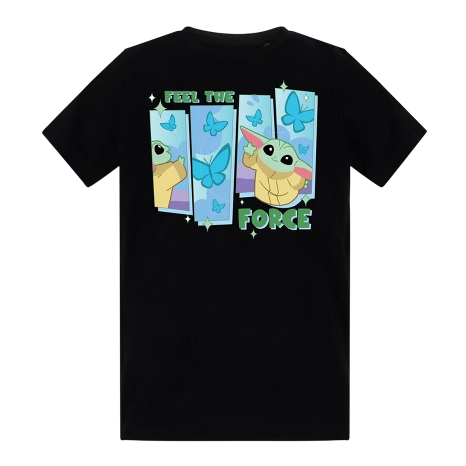 White - Front - Star Wars Childrens-Kids Feel The Force Grogu T-Shirt