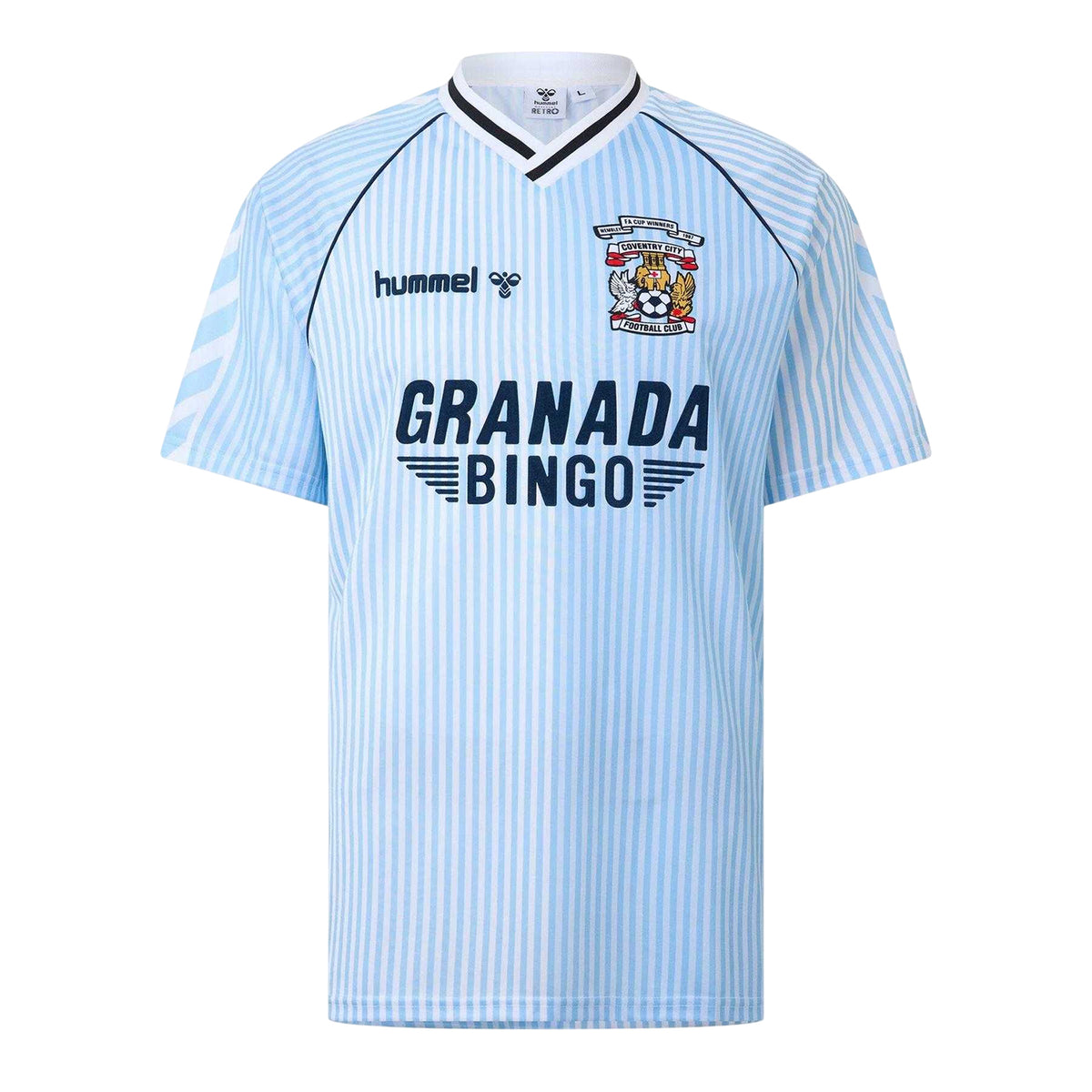 Sky Blue-White - Front - Hummel Unisex Adult 1987 Coventry City FC Football Shirt