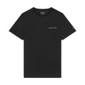 Black-White - Front - Lyle & Scott Mens Embroidered Logo T-Shirt