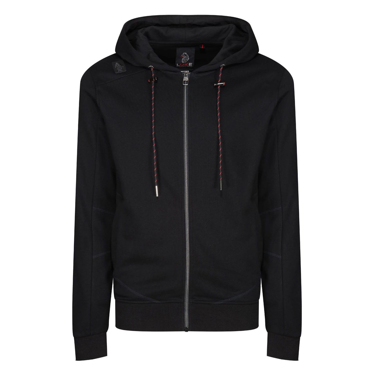 Black - Front - Luke 1977 Mens Louis Full Zip Hoodie