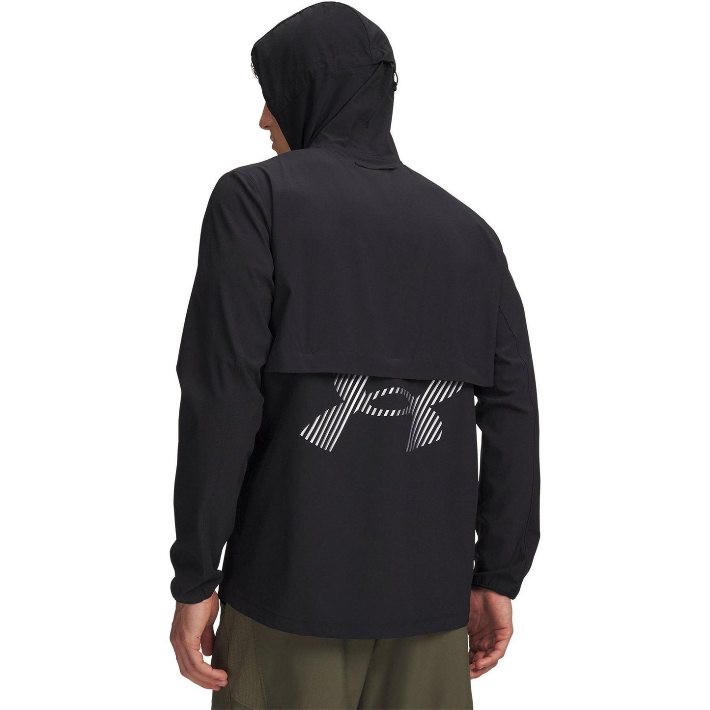 Black - Back - Under Armour Mens Velociti Stormproof Full Zip Jacket
