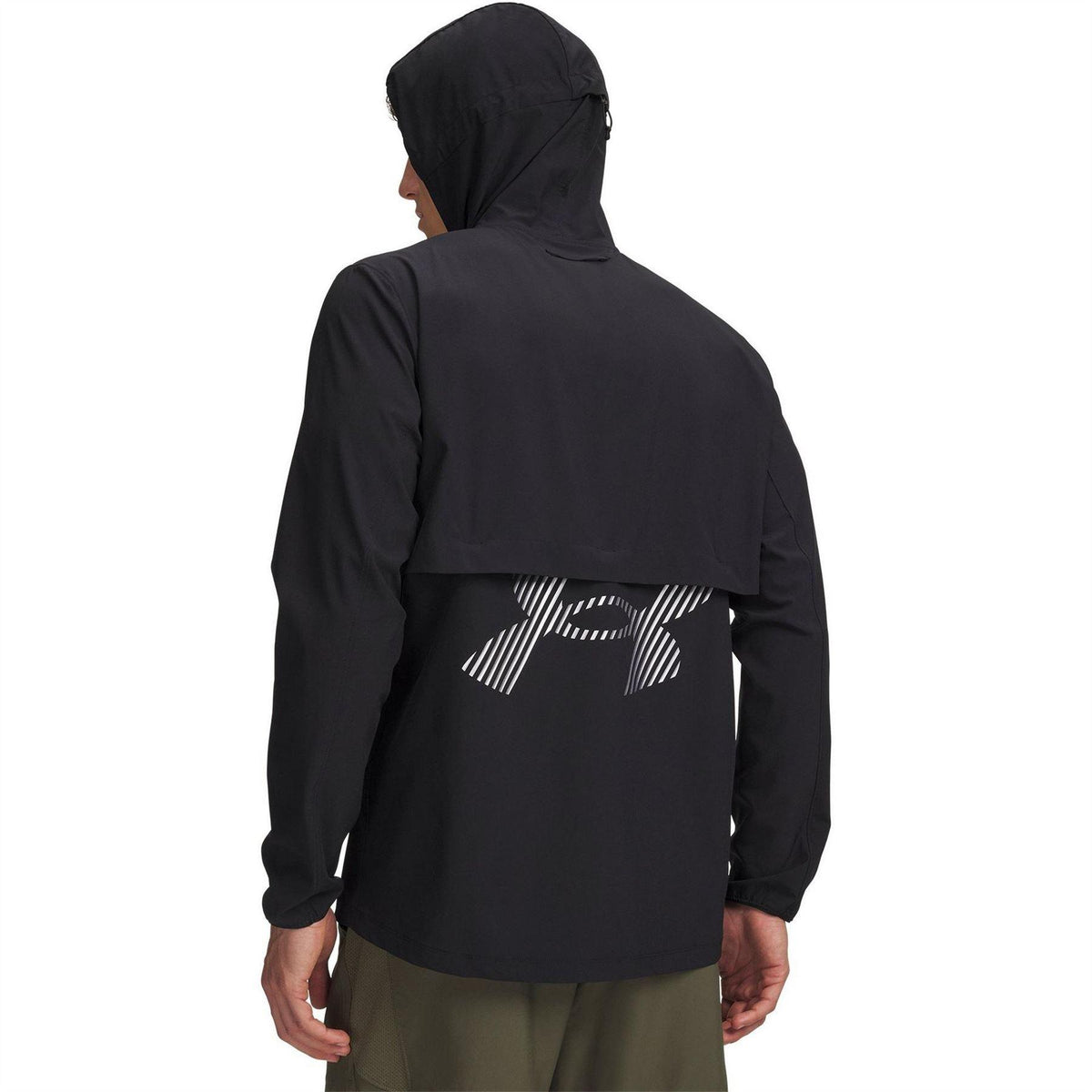 Black - Back - Under Armour Mens Velociti Stormproof Full Zip Jacket