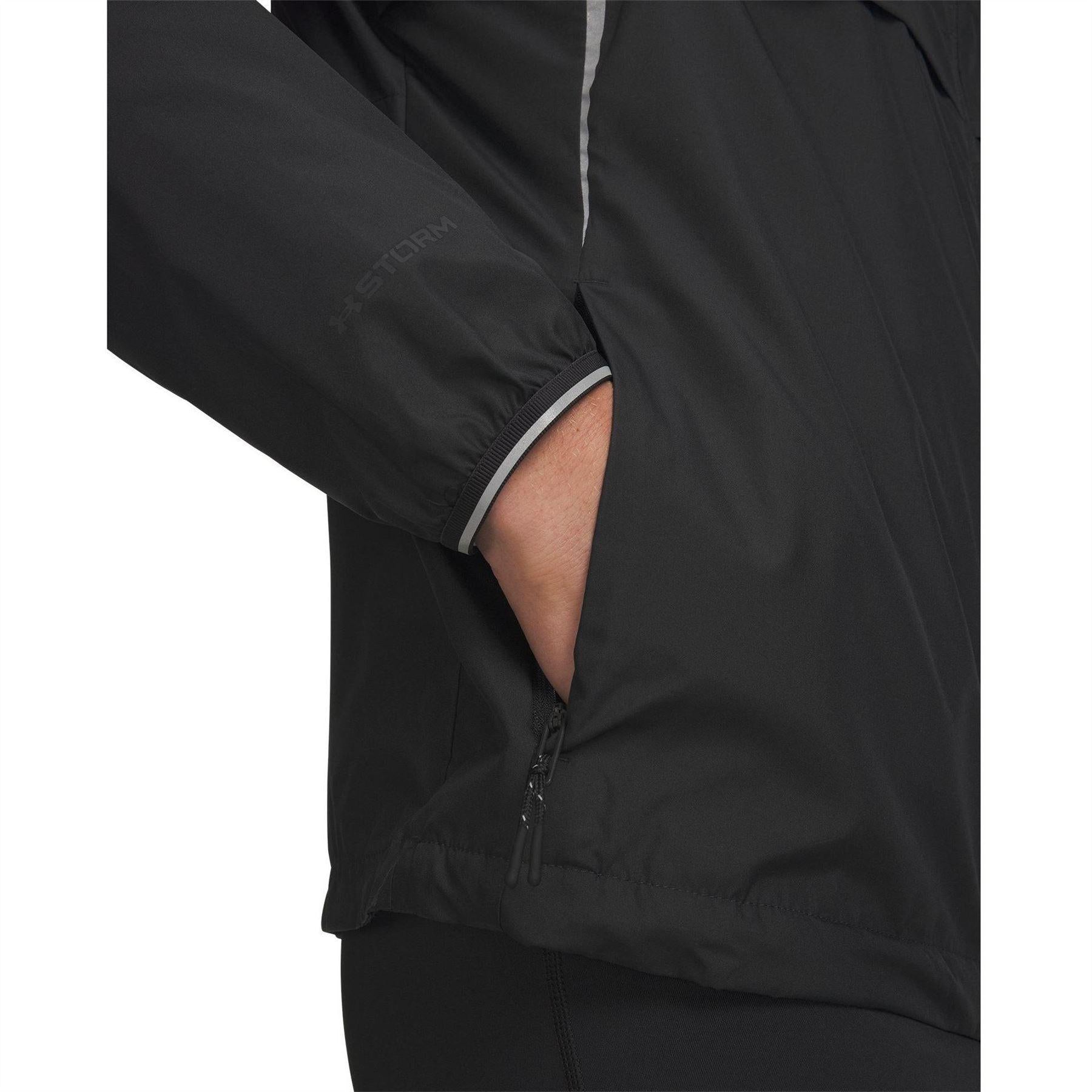 Black - Side - Under Armour Mens Velociti Jacket