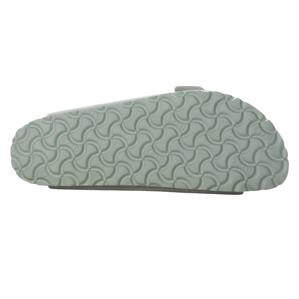 Green - Back - Birkenstock Womens-Ladies Suede Flat Sandals