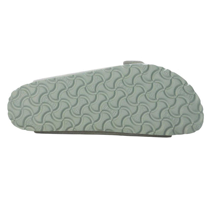 Green - Back - Birkenstock Womens-Ladies Suede Flat Sandals