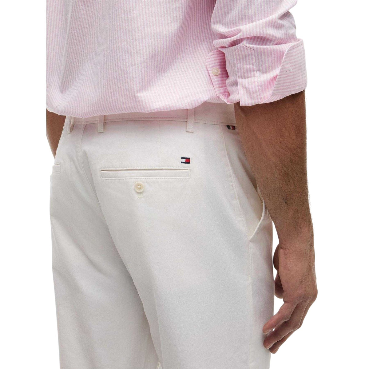 Ivory-Petal - Side - Tommy Hilfiger Mens Denton Twill Chinos