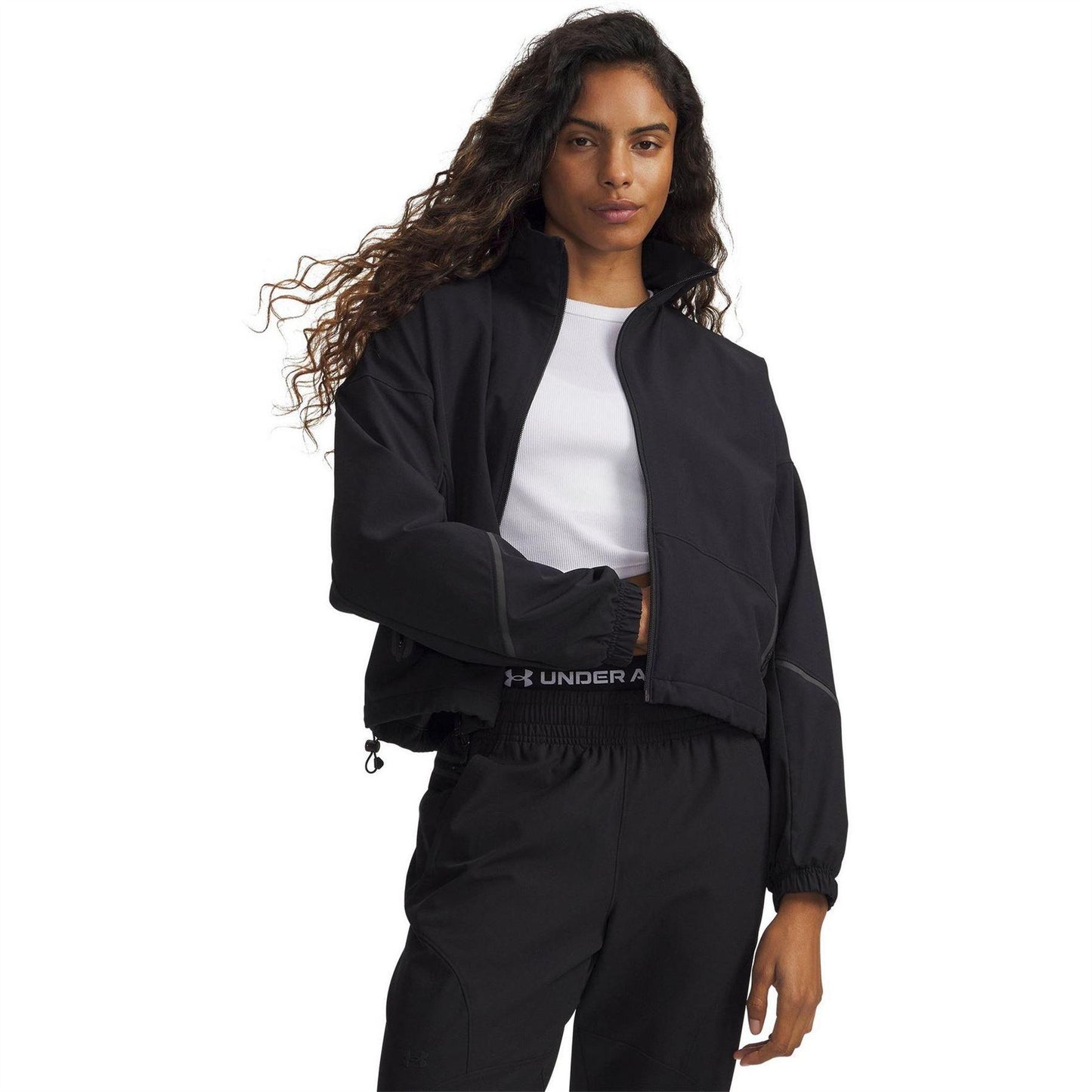 Black - Lifestyle - Under Armour Womens-Ladies Unstoppable Colour Block Relaxed Fit Jacket