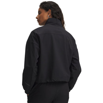 Black - Pack Shot - Under Armour Womens-Ladies Unstoppable Colour Block Relaxed Fit Jacket