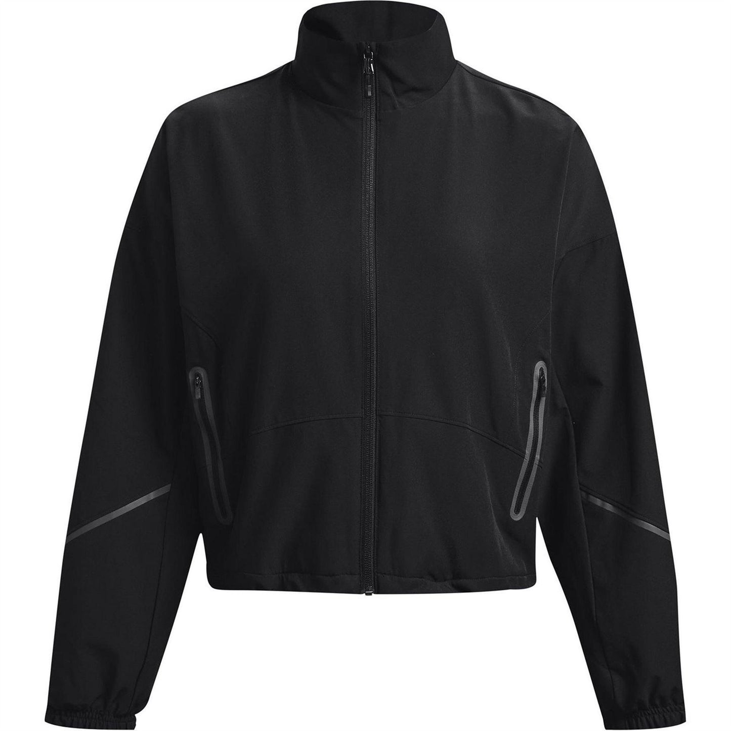 Black - Front - Under Armour Womens-Ladies Unstoppable Colour Block Relaxed Fit Jacket