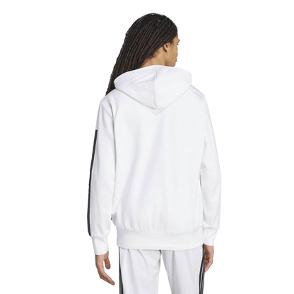 White - Back - Adidas Mens Script Logo Hoodie
