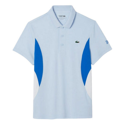 Blue - Front - Lacoste Mens Tennis x Novak Djokovic Polo Shirt