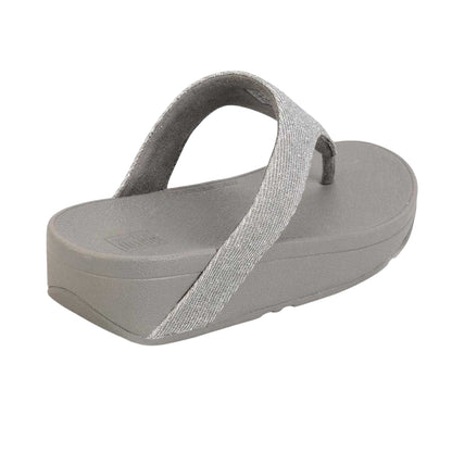 Gunmetal - Back - FitFlop Womens-Ladies Lottie Glitzy Thong Strap Sandals
