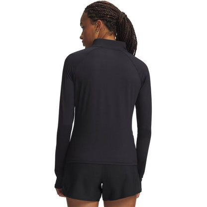Black - Back - Under Armour Womens-Ladies Velociti Half Zip Top