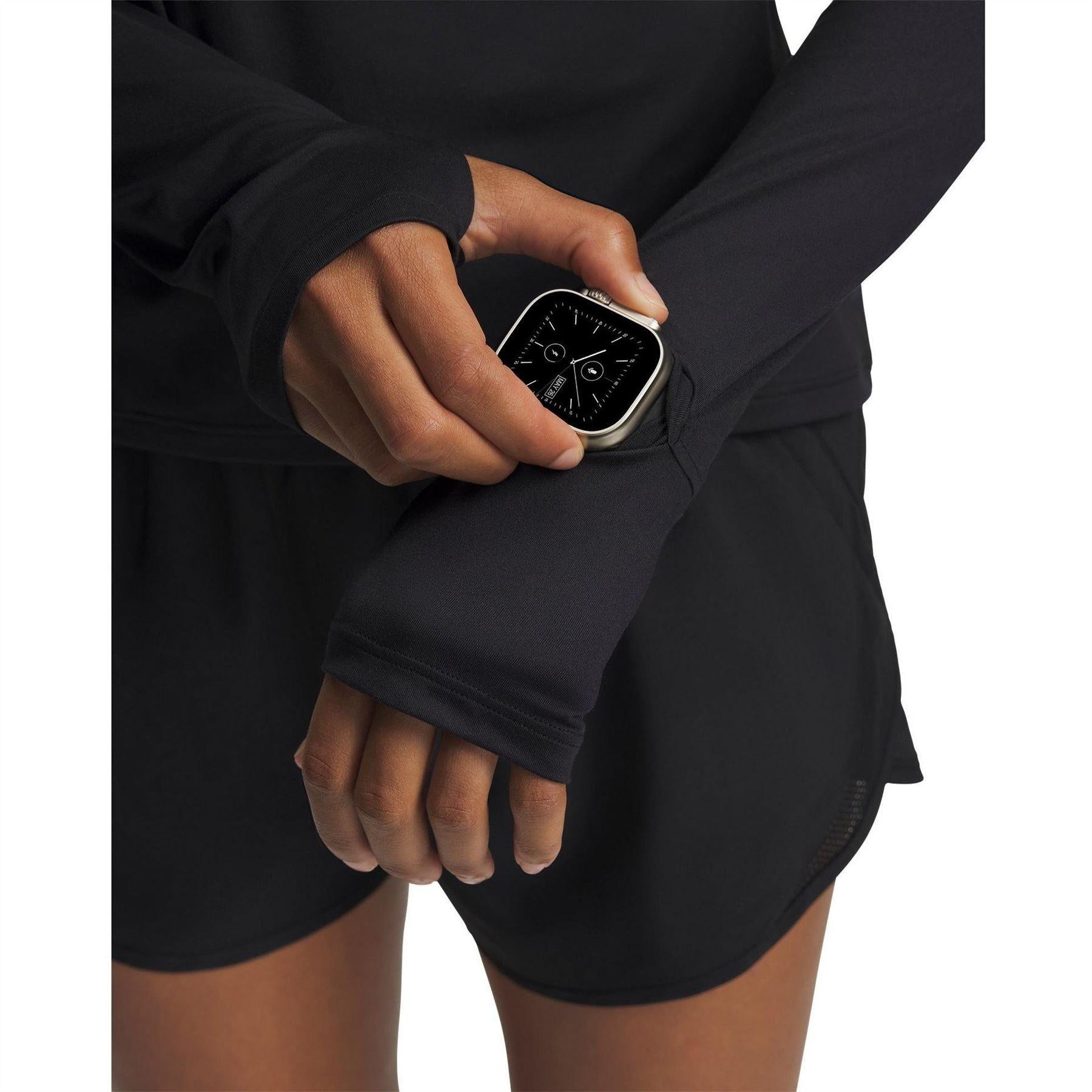 Black - Side - Under Armour Womens-Ladies Velociti Half Zip Top
