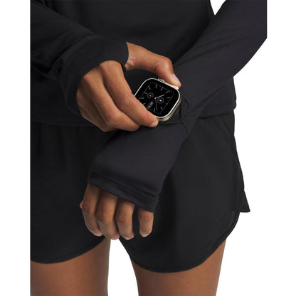 Black - Side - Under Armour Womens-Ladies Velociti Half Zip Top