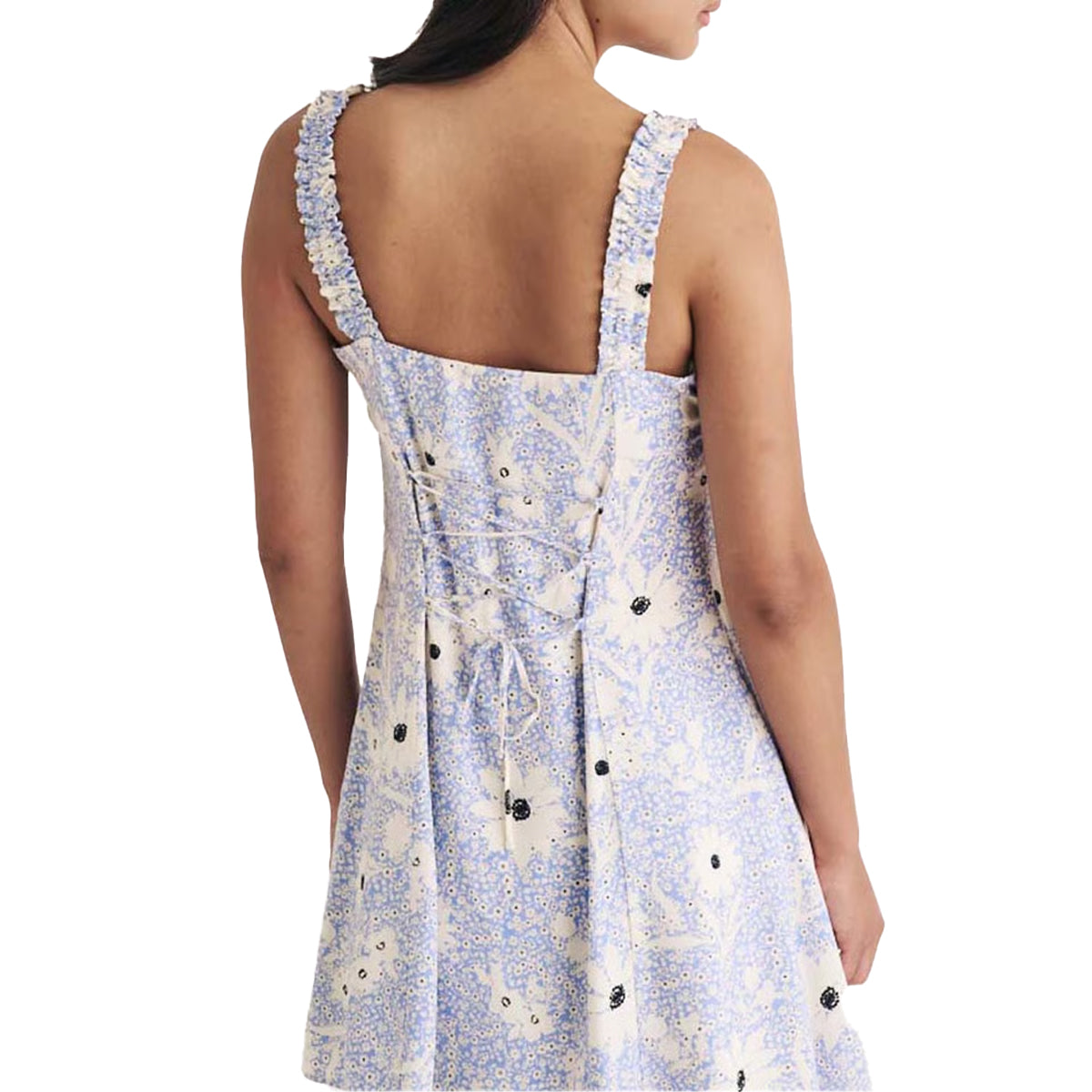 Blue - Back - Nobody´s Child Womens-Ladies Kitty Floral Mini Dress