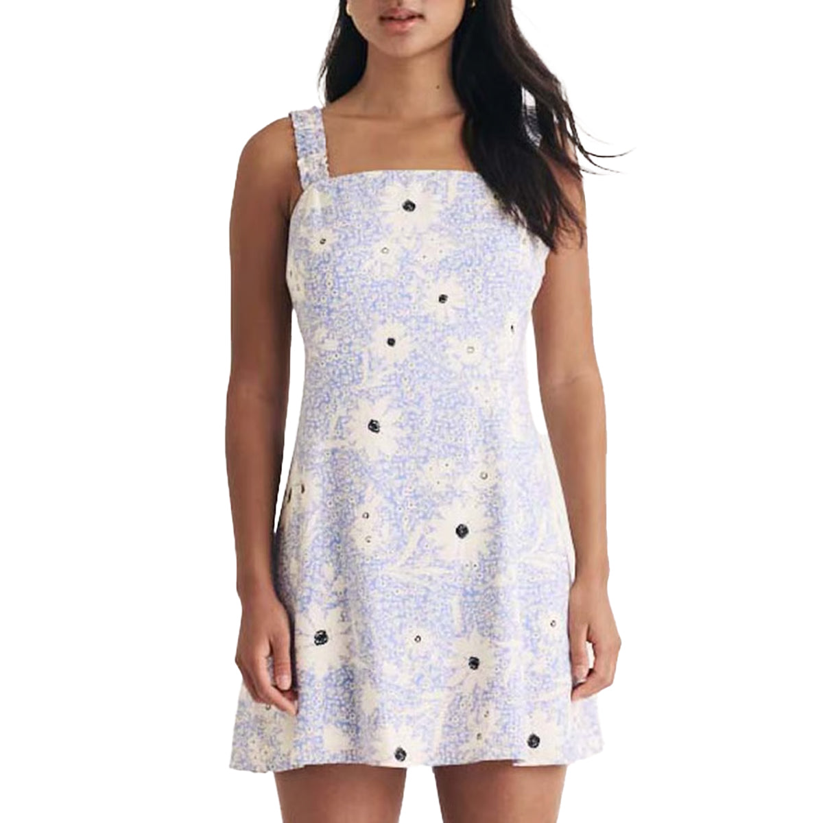 Blue - Front - Nobody´s Child Womens-Ladies Kitty Floral Mini Dress