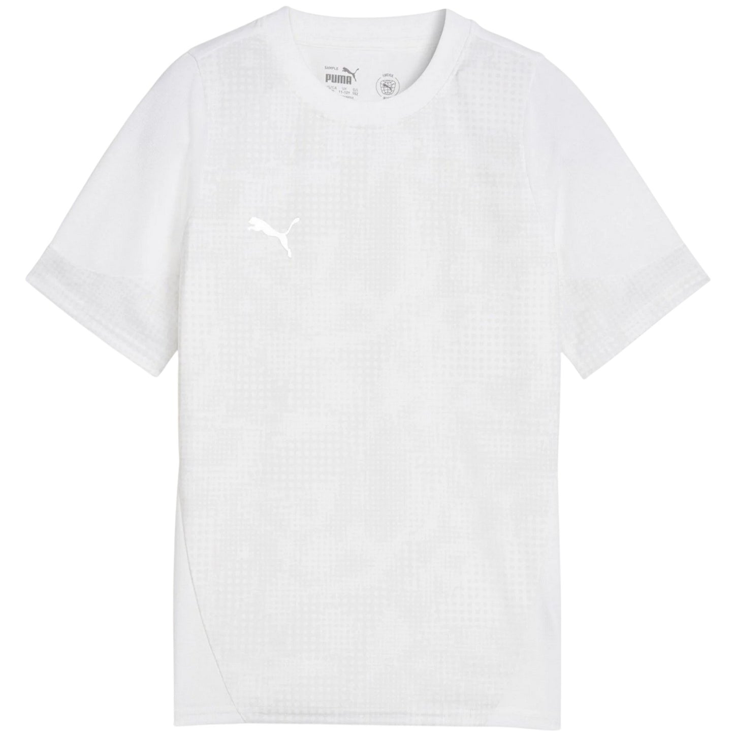 White-Feather Grey - Front - Puma Childrens-Kids Teamcup Training T-Shirt