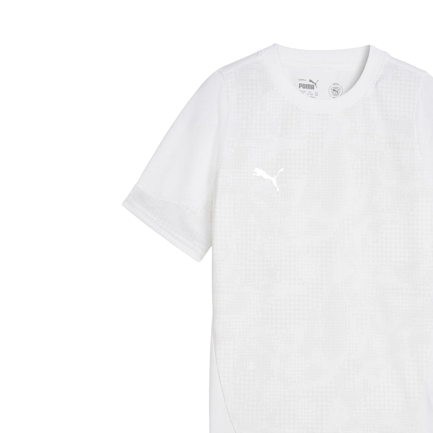 White-Feather Grey - Side - Puma Childrens-Kids Teamcup Training T-Shirt