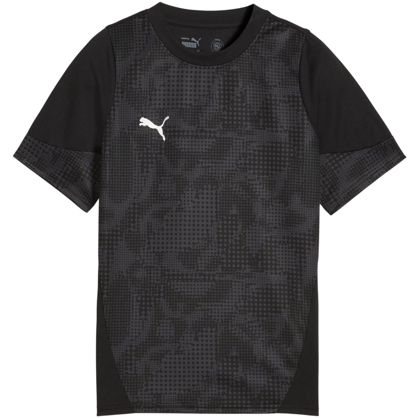 Black-Silver-Dark Grey - Front - Puma Childrens-Kids Teamcup Training T-Shirt