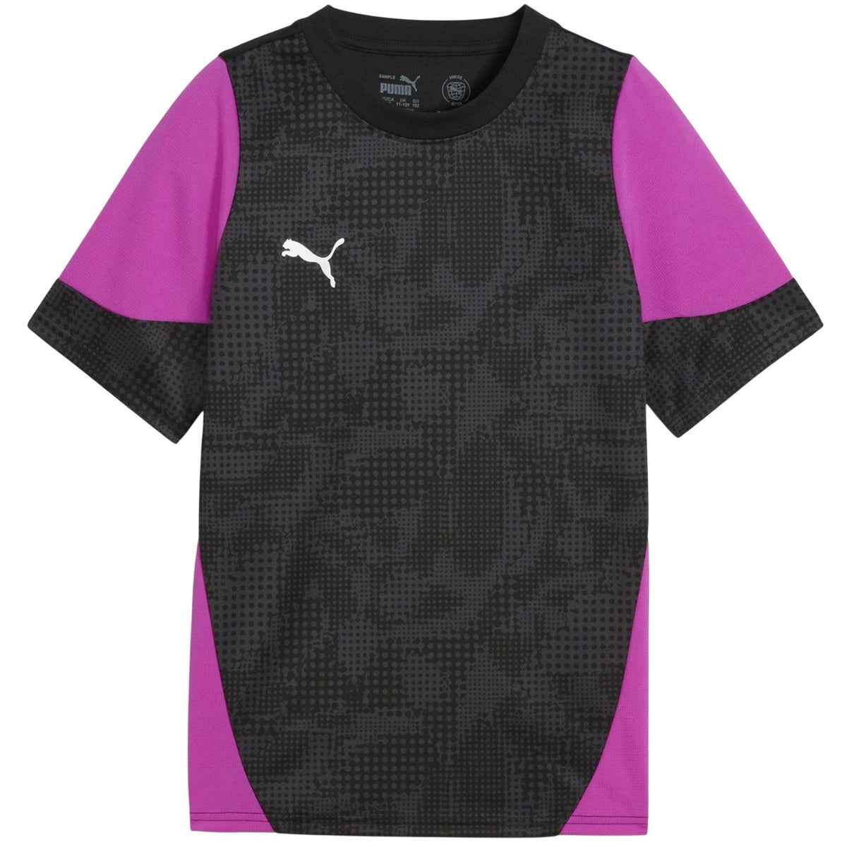 Black-Silver - Front - Puma Childrens-Kids Teamcup Training T-Shirt