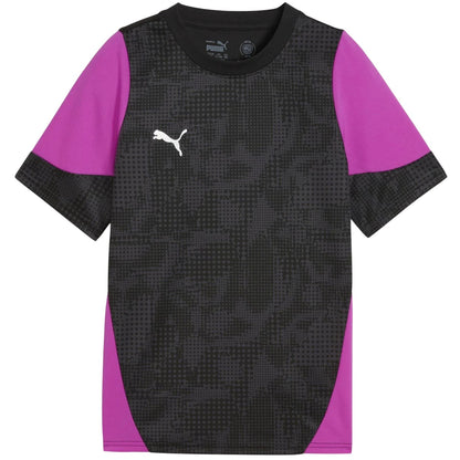 Black-Silver - Front - Puma Childrens-Kids Teamcup Training T-Shirt