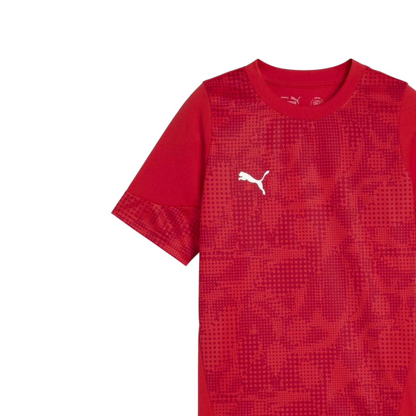Red - Side - Puma Childrens-Kids Teamcup Training T-Shirt