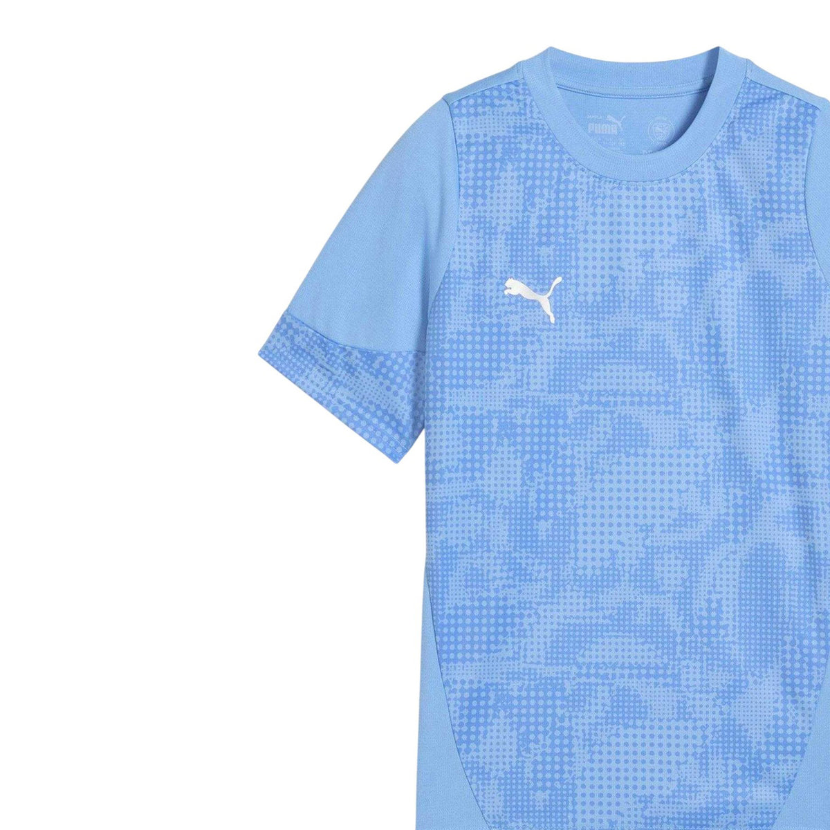 Light Blue-Silver - Side - Puma Childrens-Kids Teamcup Training T-Shirt